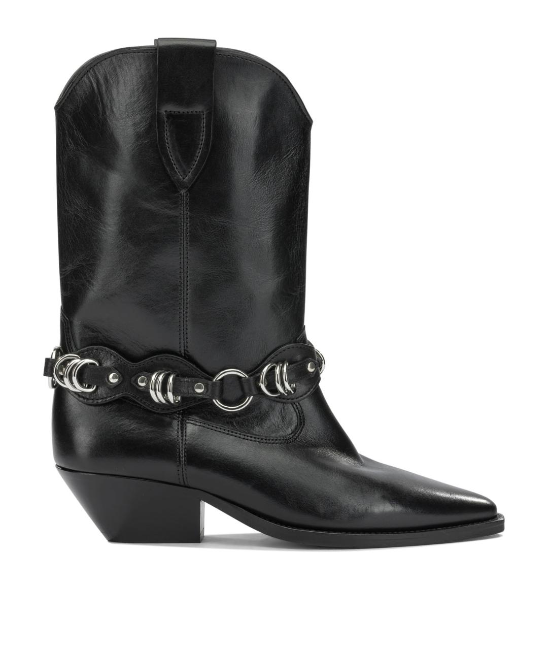 ISABEL MARANT Черные кожаные ботинки, фото 1