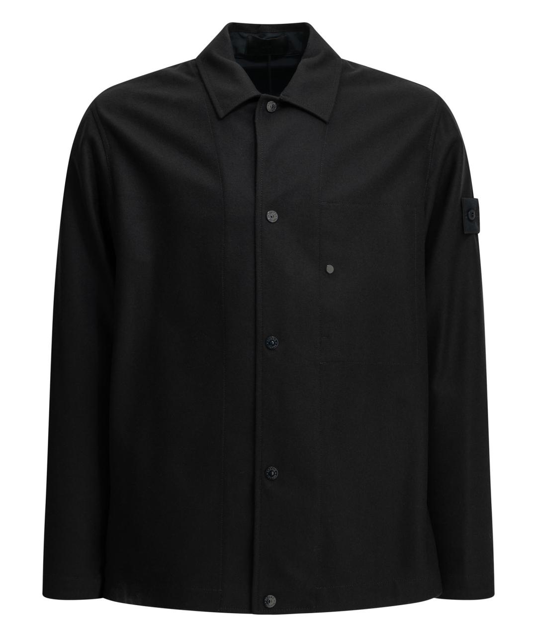 STONE ISLAND Темно-синяя шерстяная куртка, фото 1