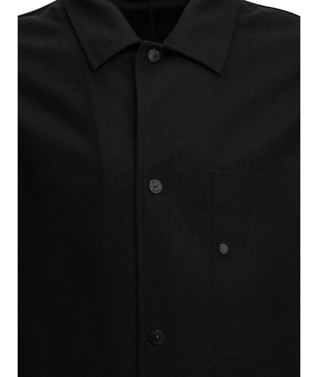 STONE ISLAND Темно-синяя шерстяная куртка, фото 3