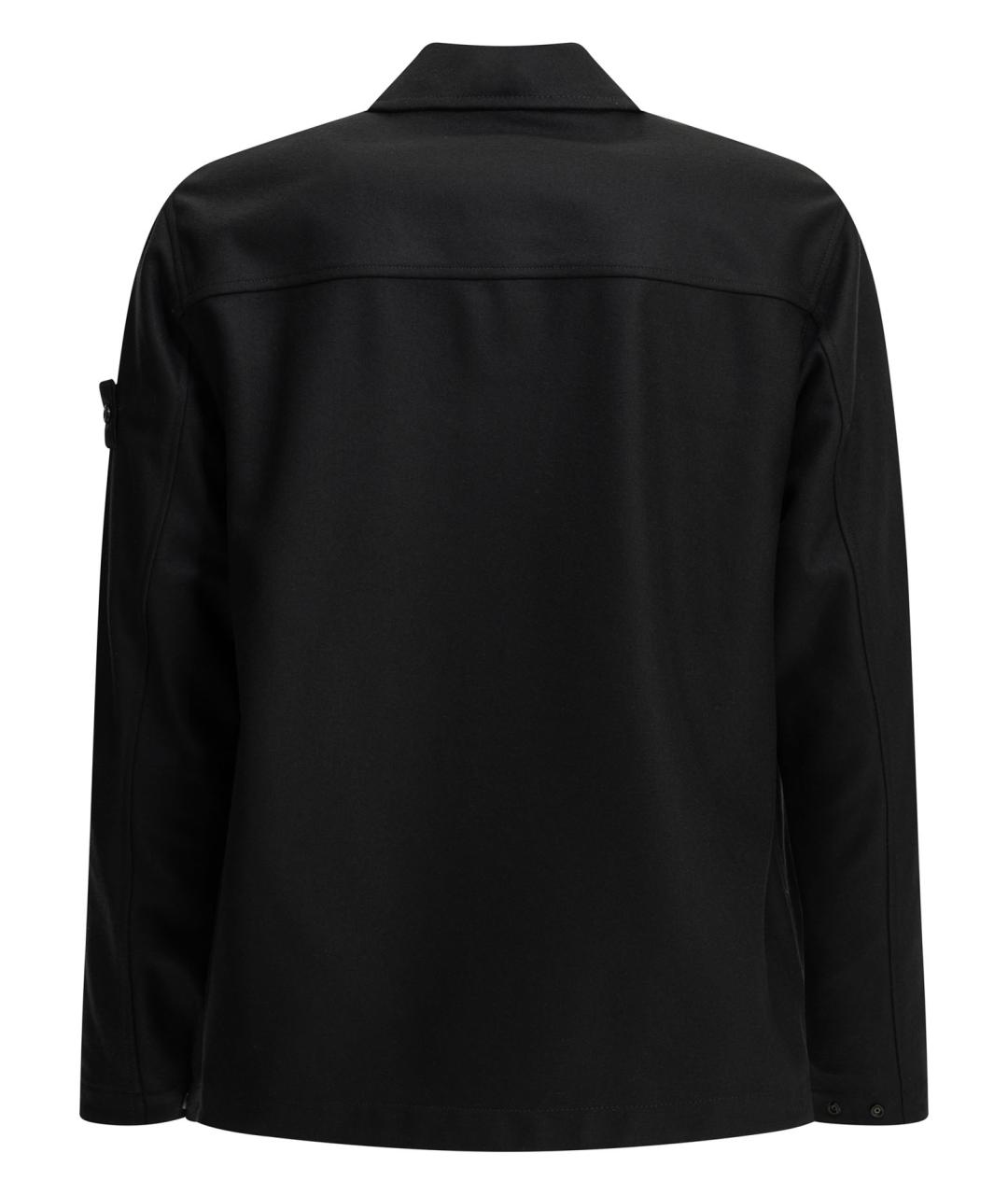 STONE ISLAND Темно-синяя шерстяная куртка, фото 2