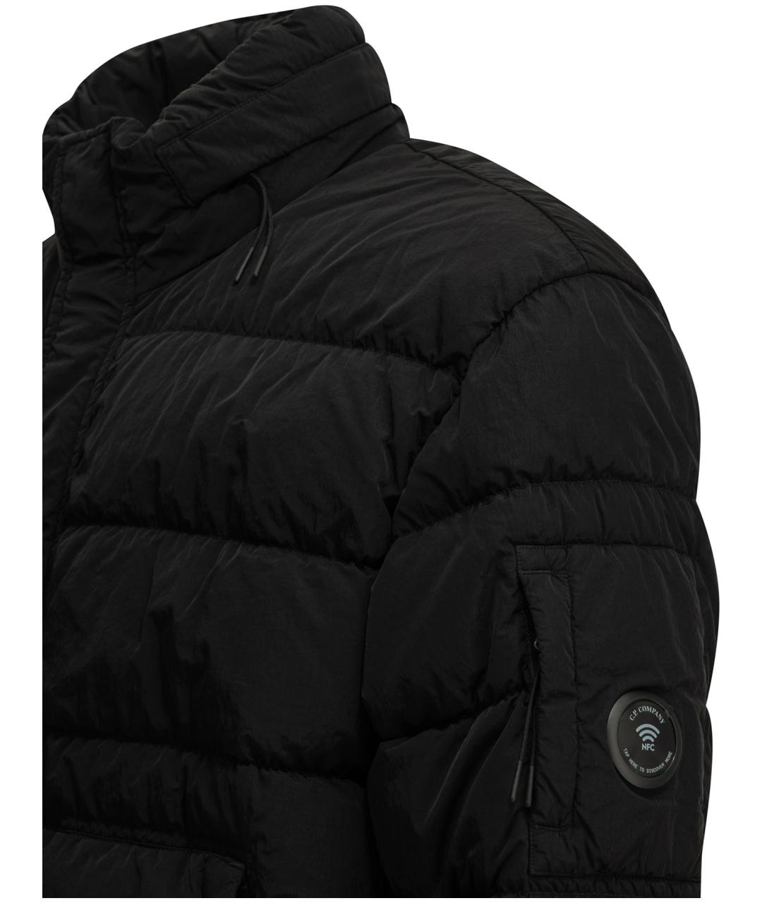 CP COMPANY Черный полиамидовый пуховик, фото 3