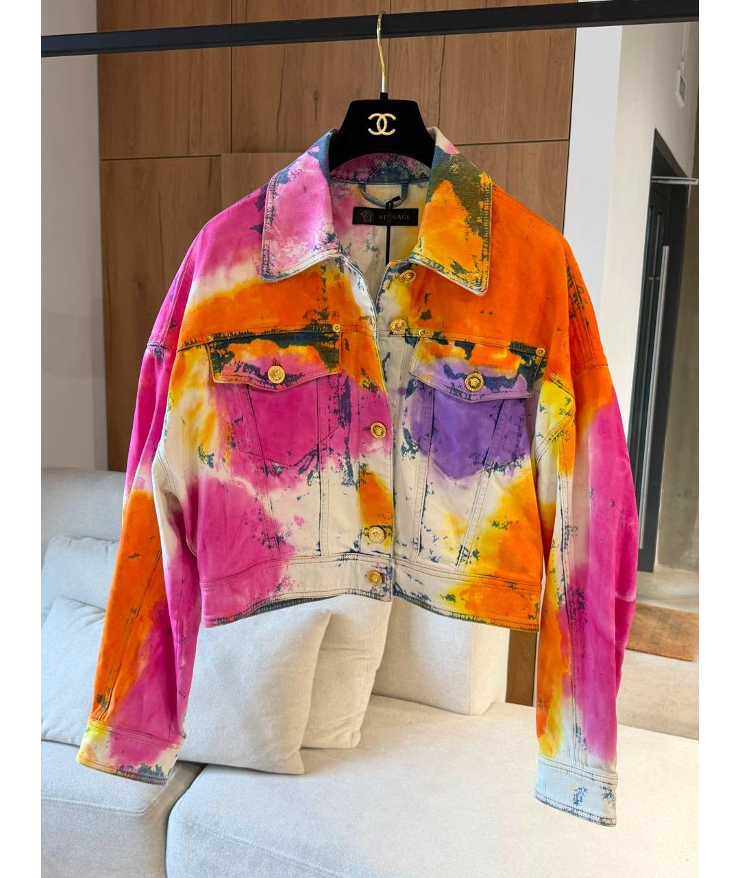 VERSACE Мульти деним куртка, фото 5