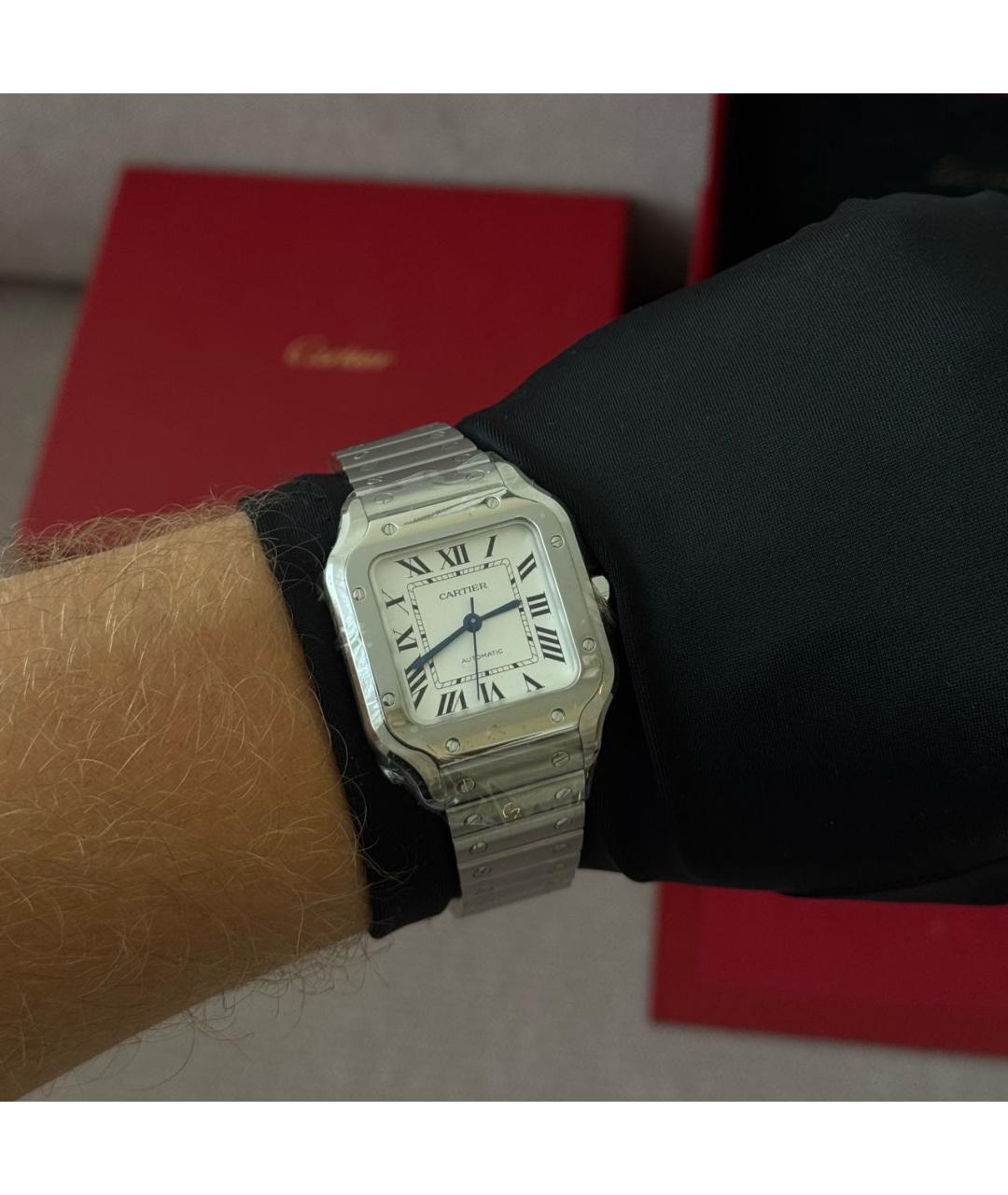 CARTIER Серебряные часы, фото 2