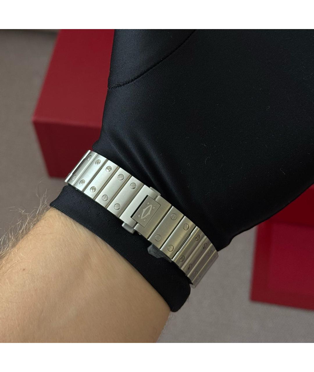 CARTIER Серебряные часы, фото 3