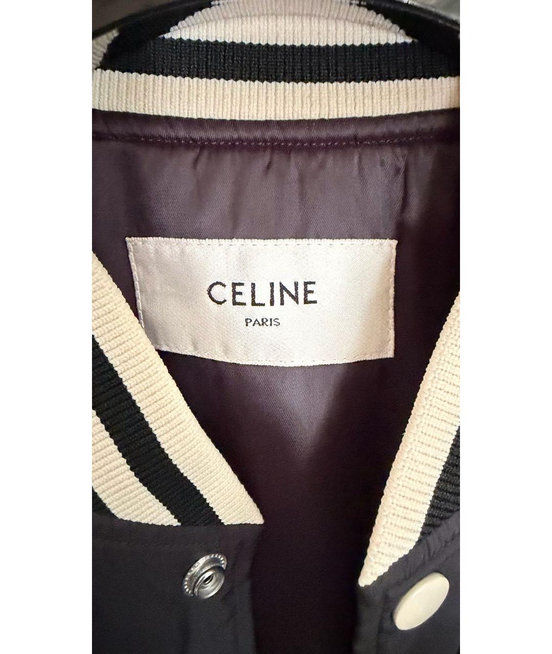 CELINE Черная полиамидовая куртка, фото 3
