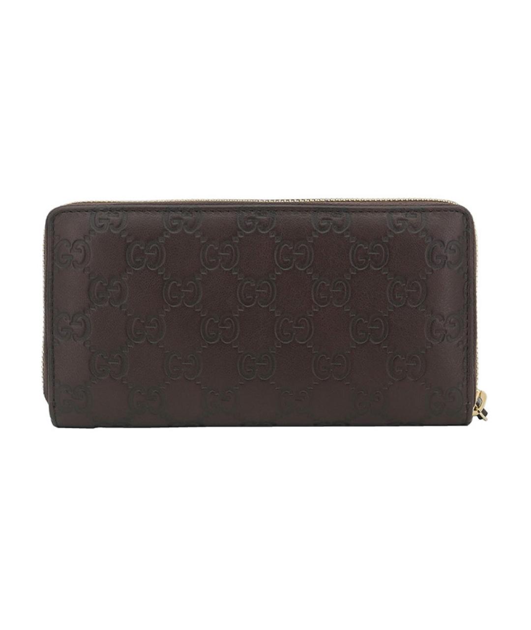 GUCCI Коричневый кожаный кошелек, фото 3