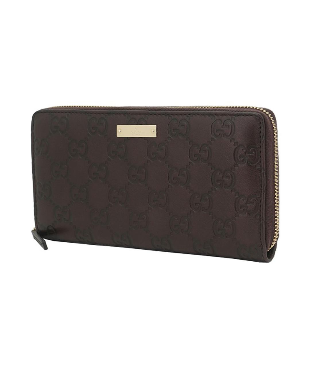 GUCCI Коричневый кожаный кошелек, фото 2