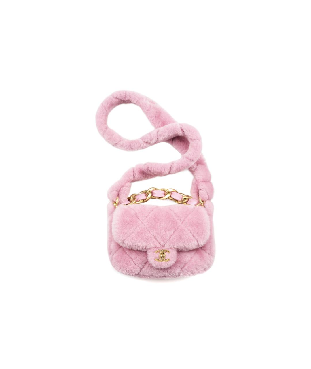 CHANEL Розовая сумка через плечо, фото 4