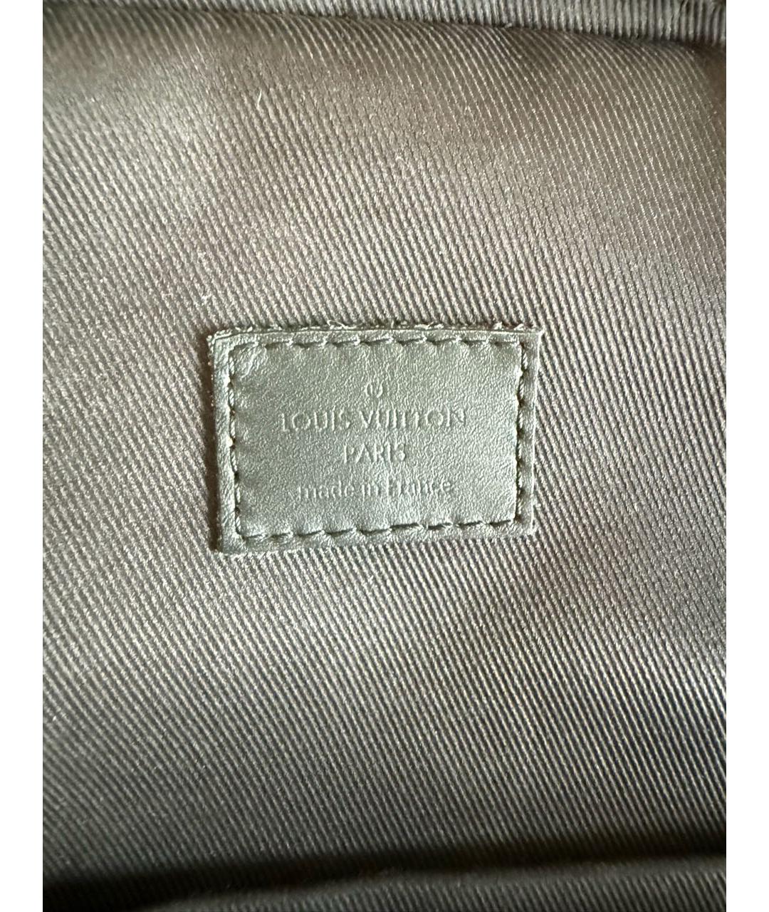 LOUIS VUITTON Черная кожаная сумка на плечо, фото 7