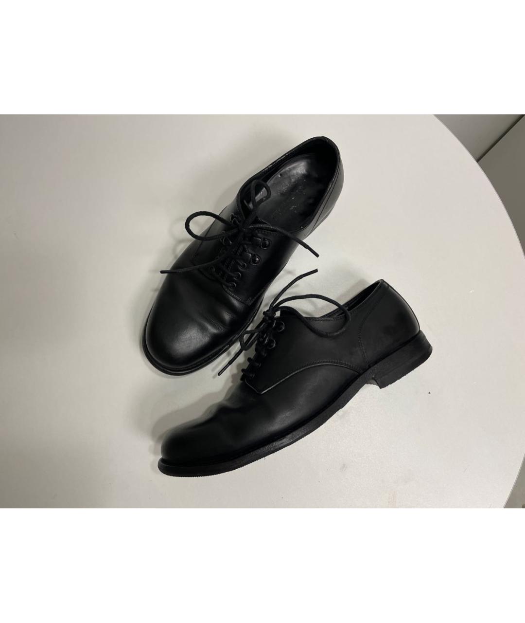 BOTTEGA VENETA Черные кожаные туфли, фото 2