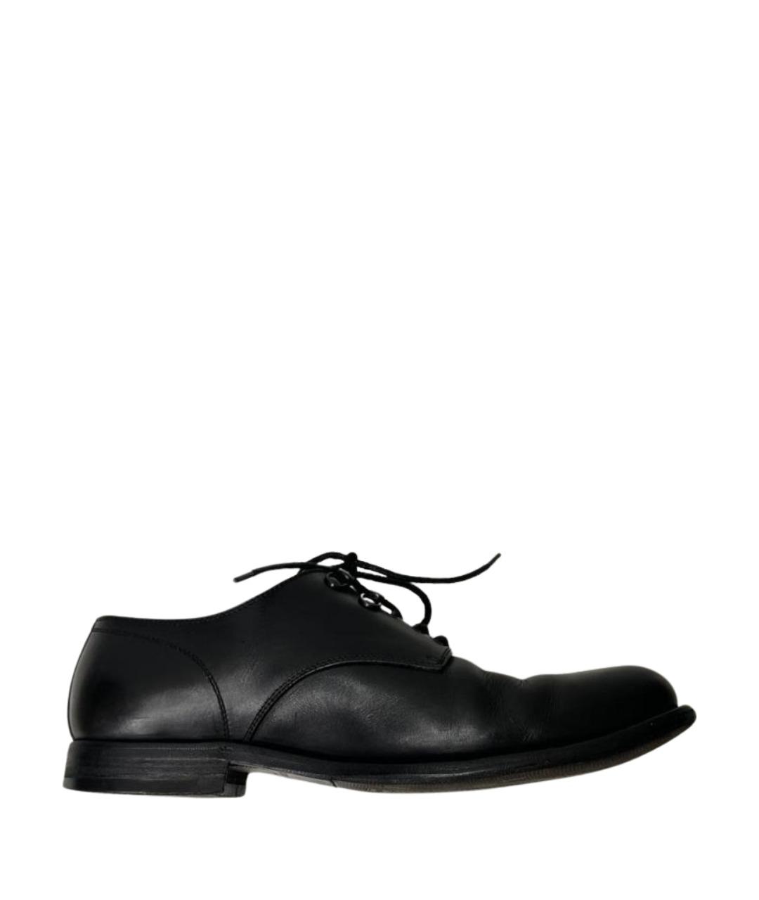 BOTTEGA VENETA Черные кожаные туфли, фото 1