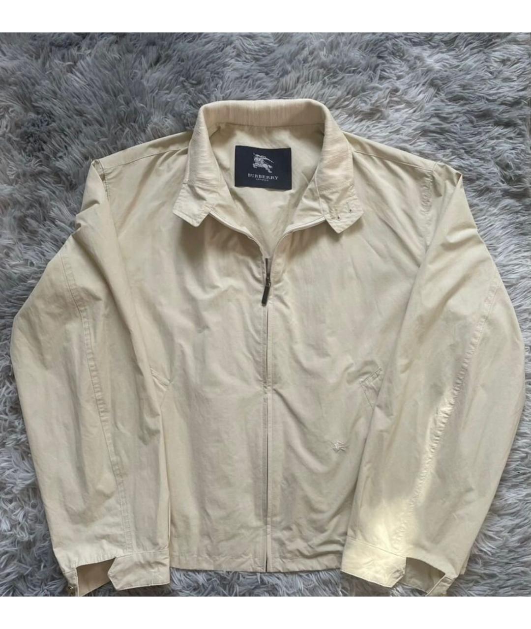 BURBERRY Бежевая хлопковая куртка, фото 9
