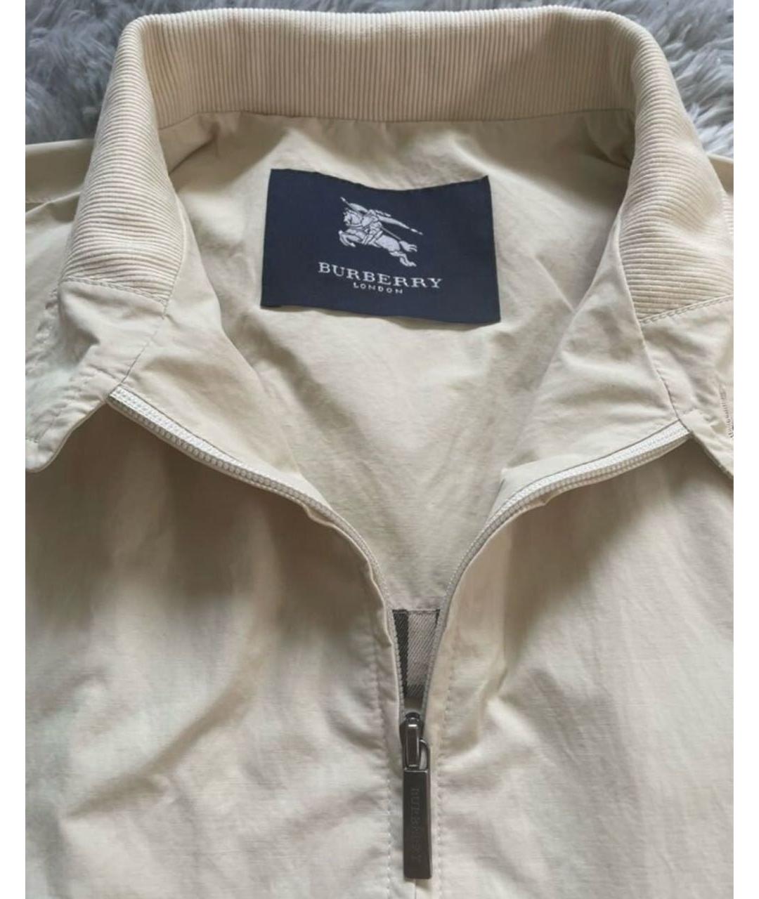 BURBERRY Бежевая хлопковая куртка, фото 3