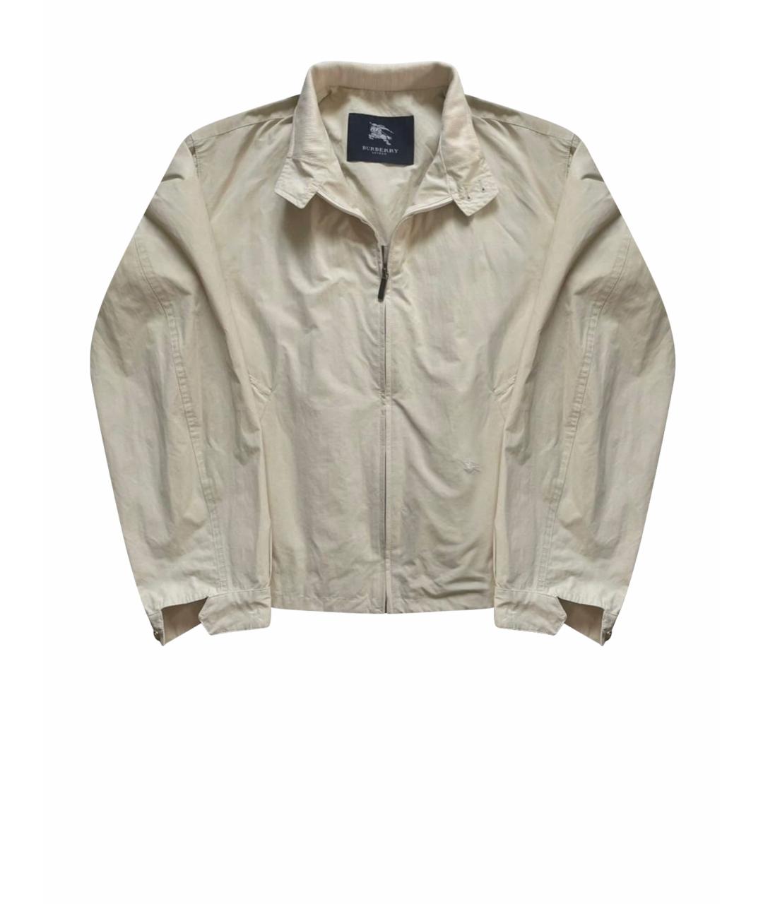 BURBERRY Бежевая хлопковая куртка, фото 1