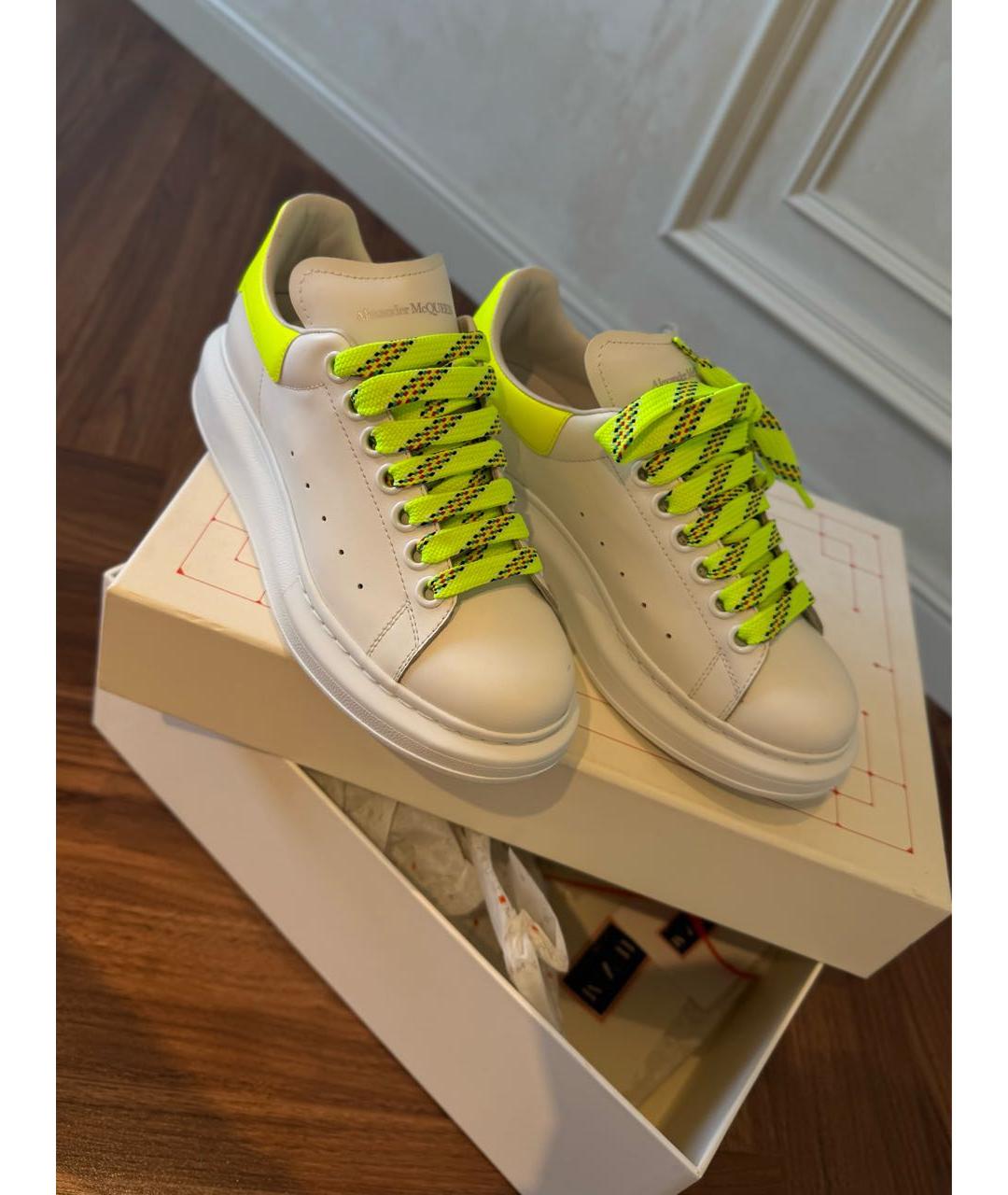 ALEXANDER MCQUEEN Мульти кожаные кеды, фото 2