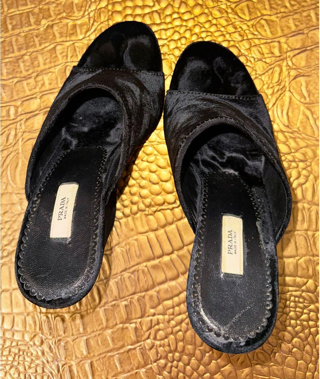 PRADA Черные мюли, фото 4