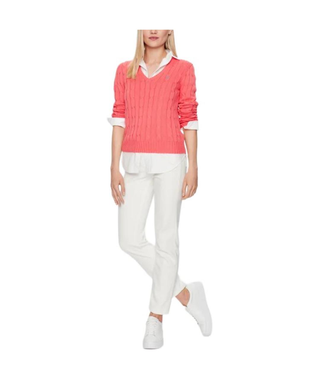 POLO RALPH LAUREN Розовый джемпер / свитер, фото 2