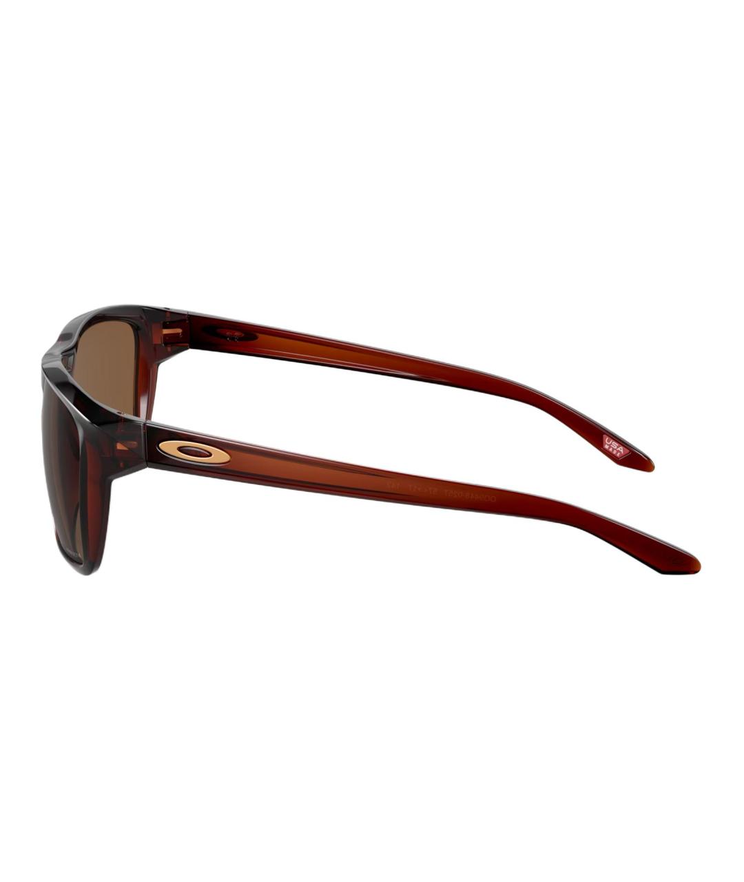 OAKLEY Коричневые пластиковые солнцезащитные очки, фото 3