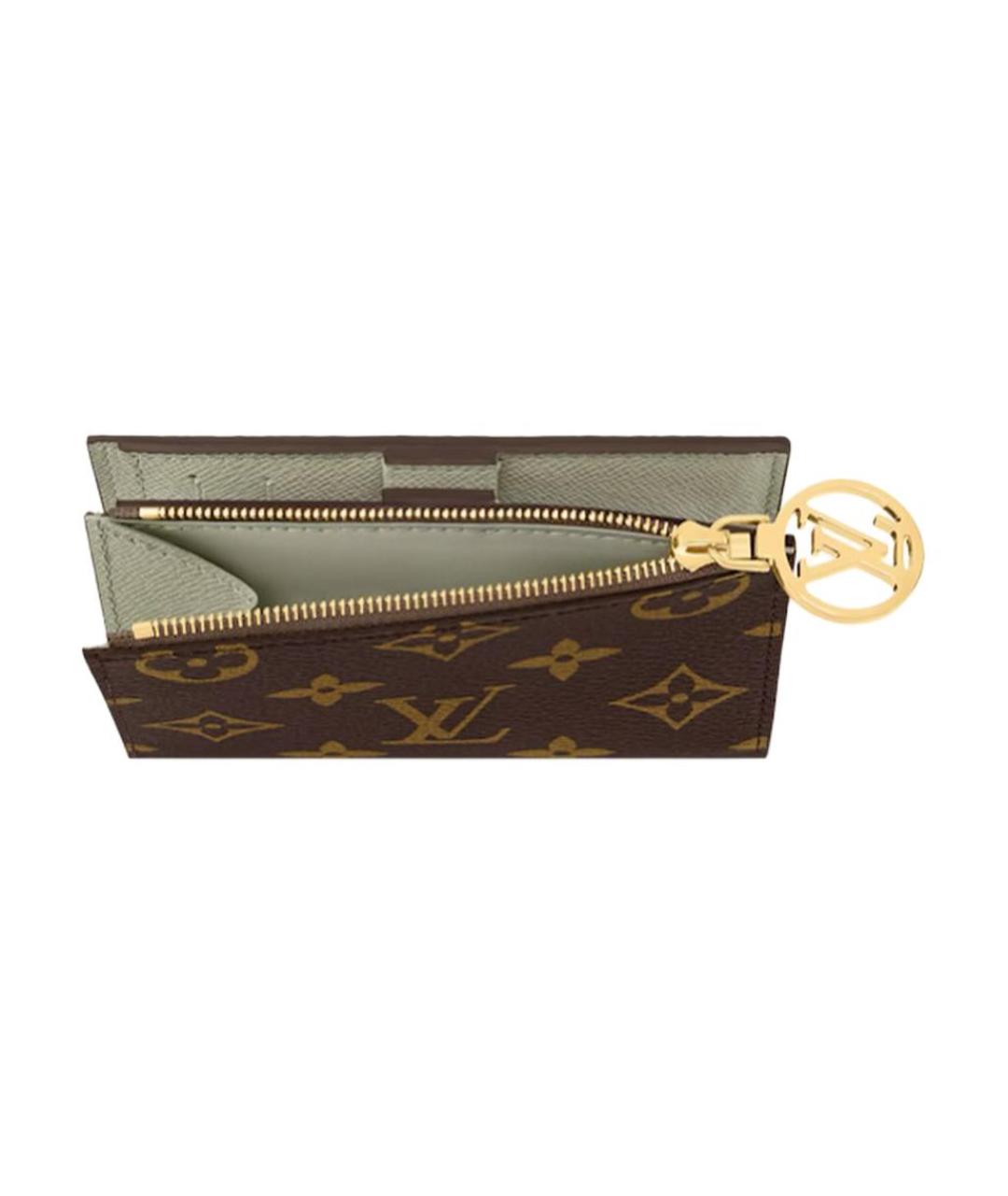 LOUIS VUITTON Коричневый кошелек, фото 4