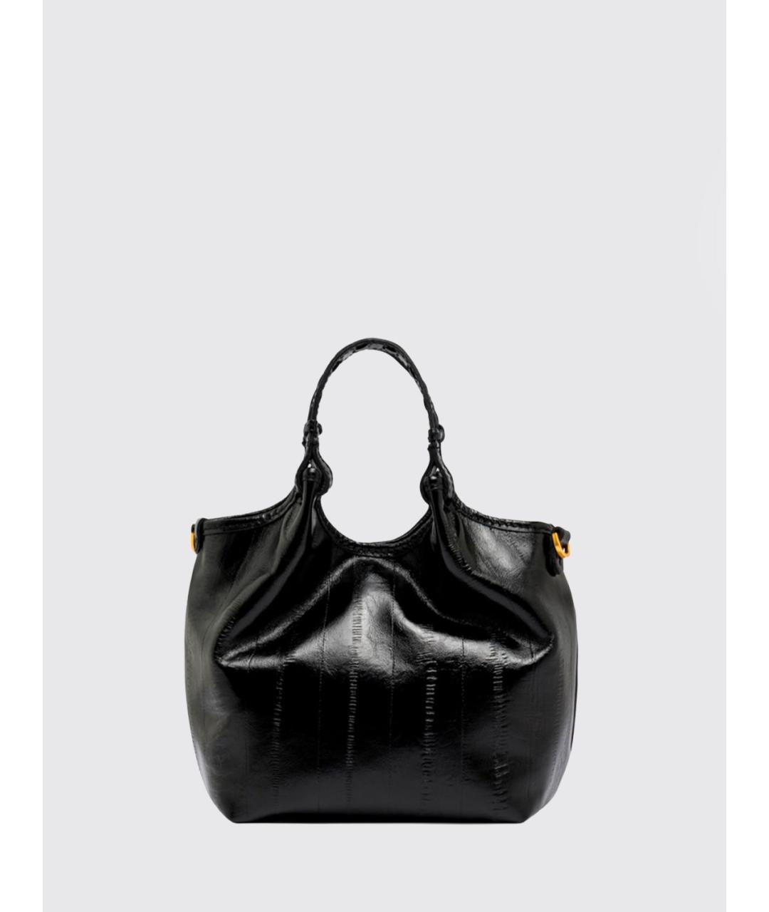Gianni Chiarini Черная кожаная сумка с короткими ручками, фото 3