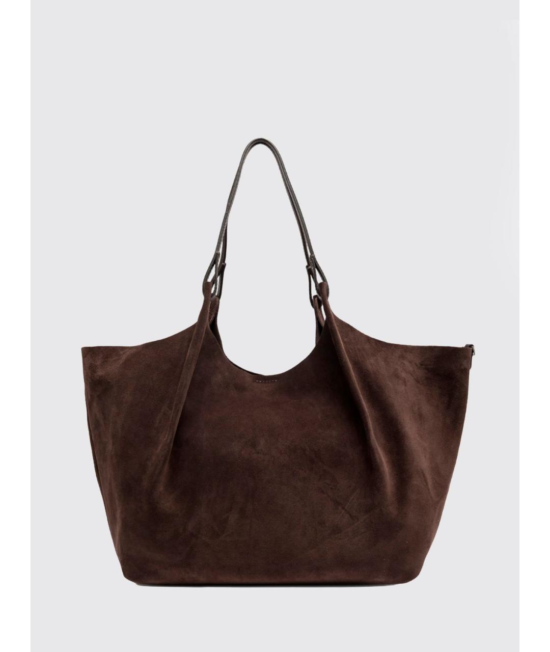 Gianni Chiarini Коричневая кожаная сумка с короткими ручками, фото 3