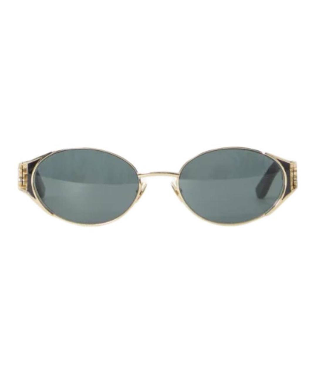 SAINT LAURENT Черные металлические солнцезащитные очки, фото 2