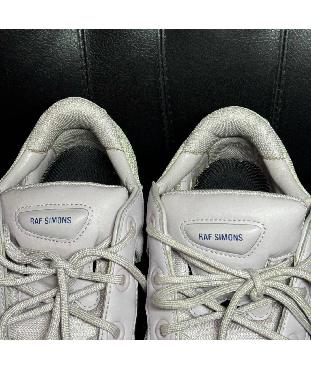 ADIDAS X RAF SIMONS Бежевые текстильные низкие кроссовки / кеды, фото 7