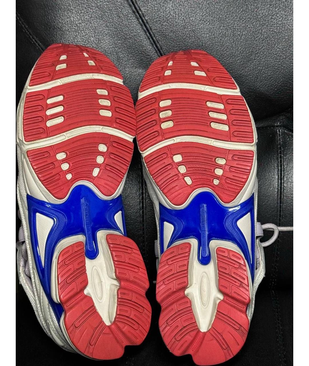 ADIDAS X RAF SIMONS Бежевые текстильные низкие кроссовки / кеды, фото 8