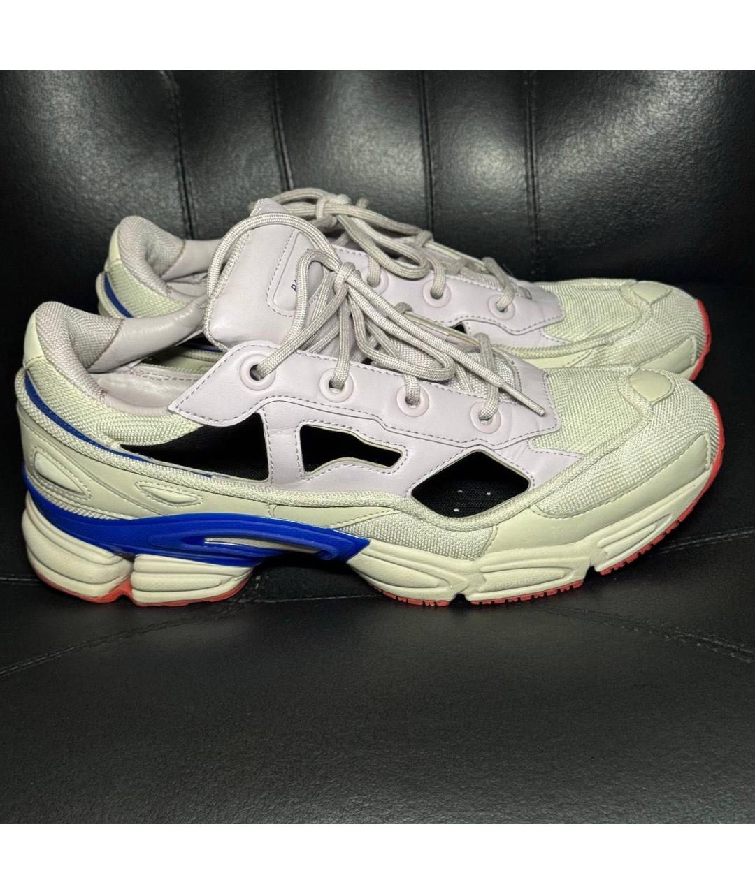 ADIDAS X RAF SIMONS Бежевые текстильные низкие кроссовки / кеды, фото 9