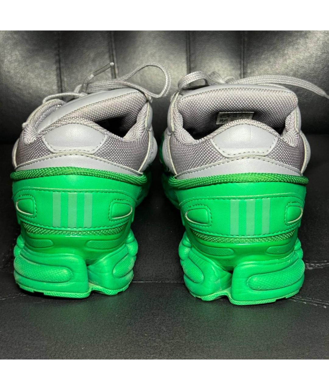 ADIDAS X RAF SIMONS Зеленые текстильные низкие кроссовки / кеды, фото 2