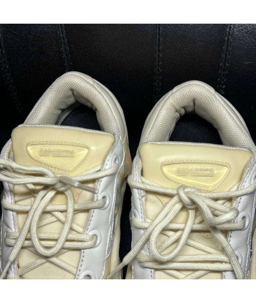 ADIDAS X RAF SIMONS Бежевые текстильные низкие кроссовки / кеды, фото 6