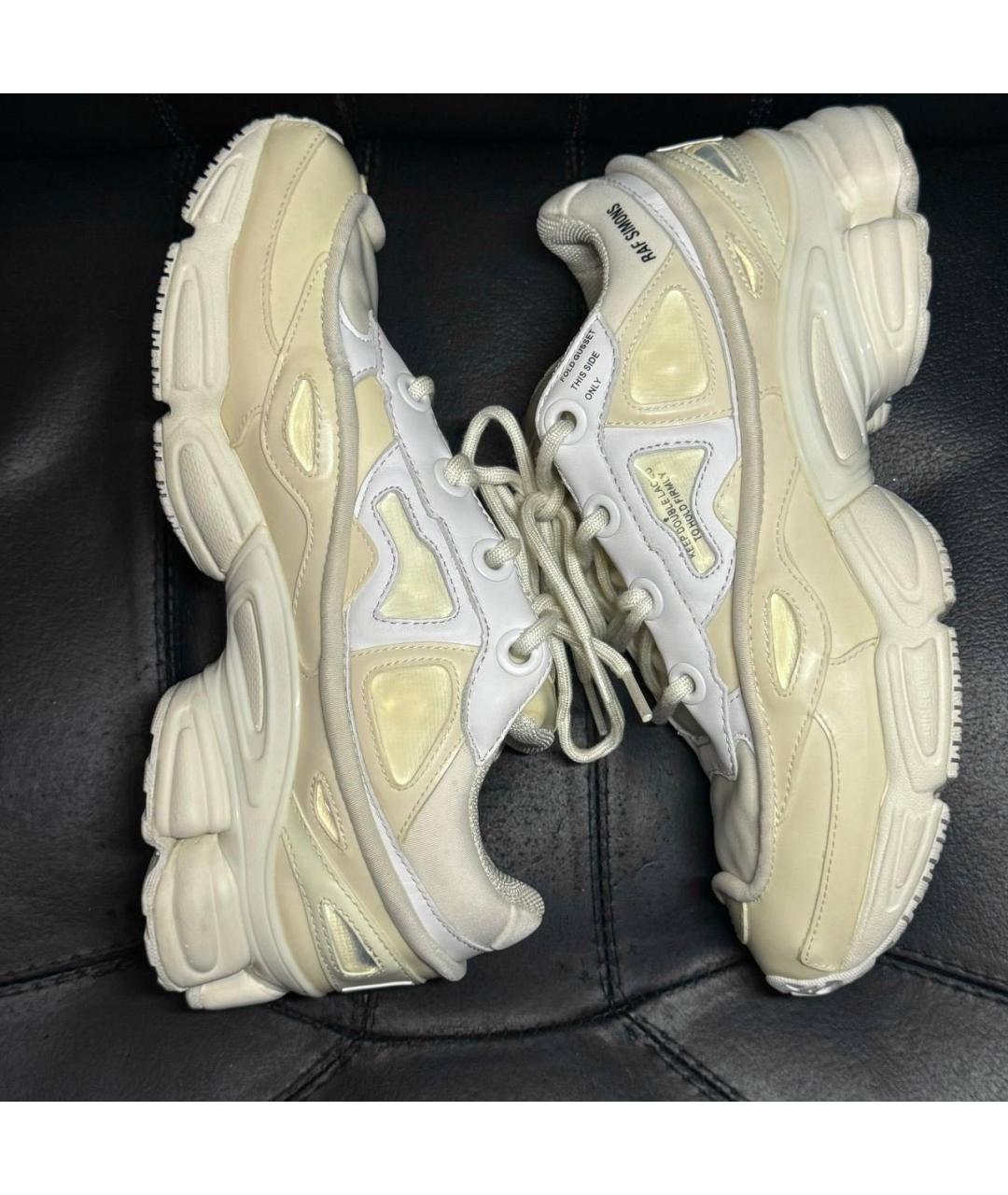 ADIDAS X RAF SIMONS Бежевые текстильные кроссовки, фото 4