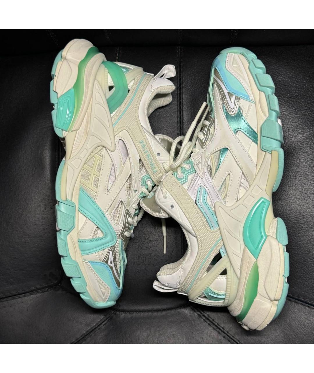BALENCIAGA Белые текстильные кроссовки, фото 3