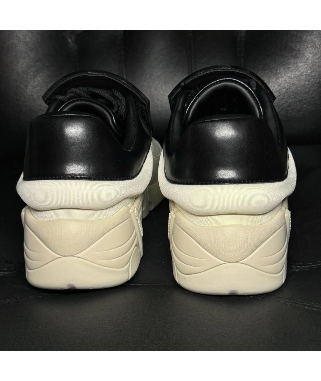 RAF SIMONS Белые текстильные низкие кроссовки / кеды, фото 2