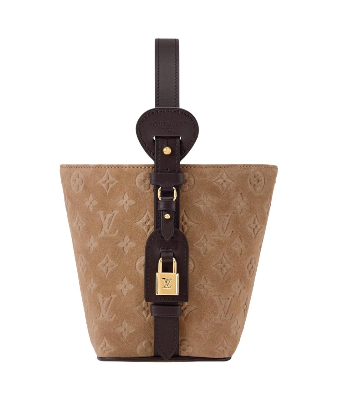 LOUIS VUITTON Коричневая сумка через плечо из канвы, фото 3