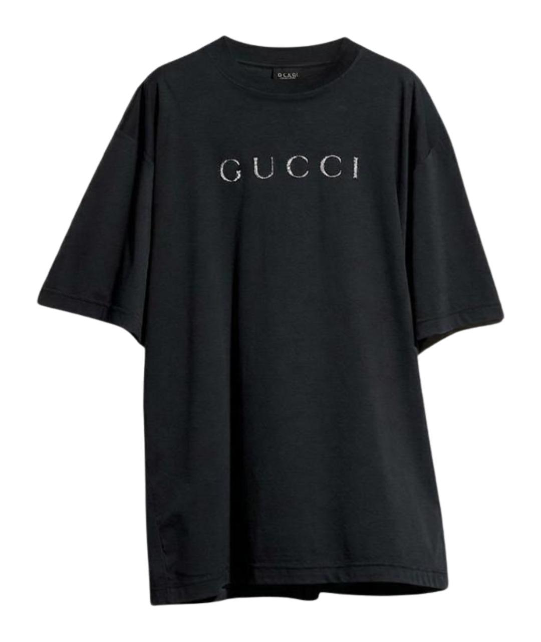 GUCCI Черная футболка, фото 1