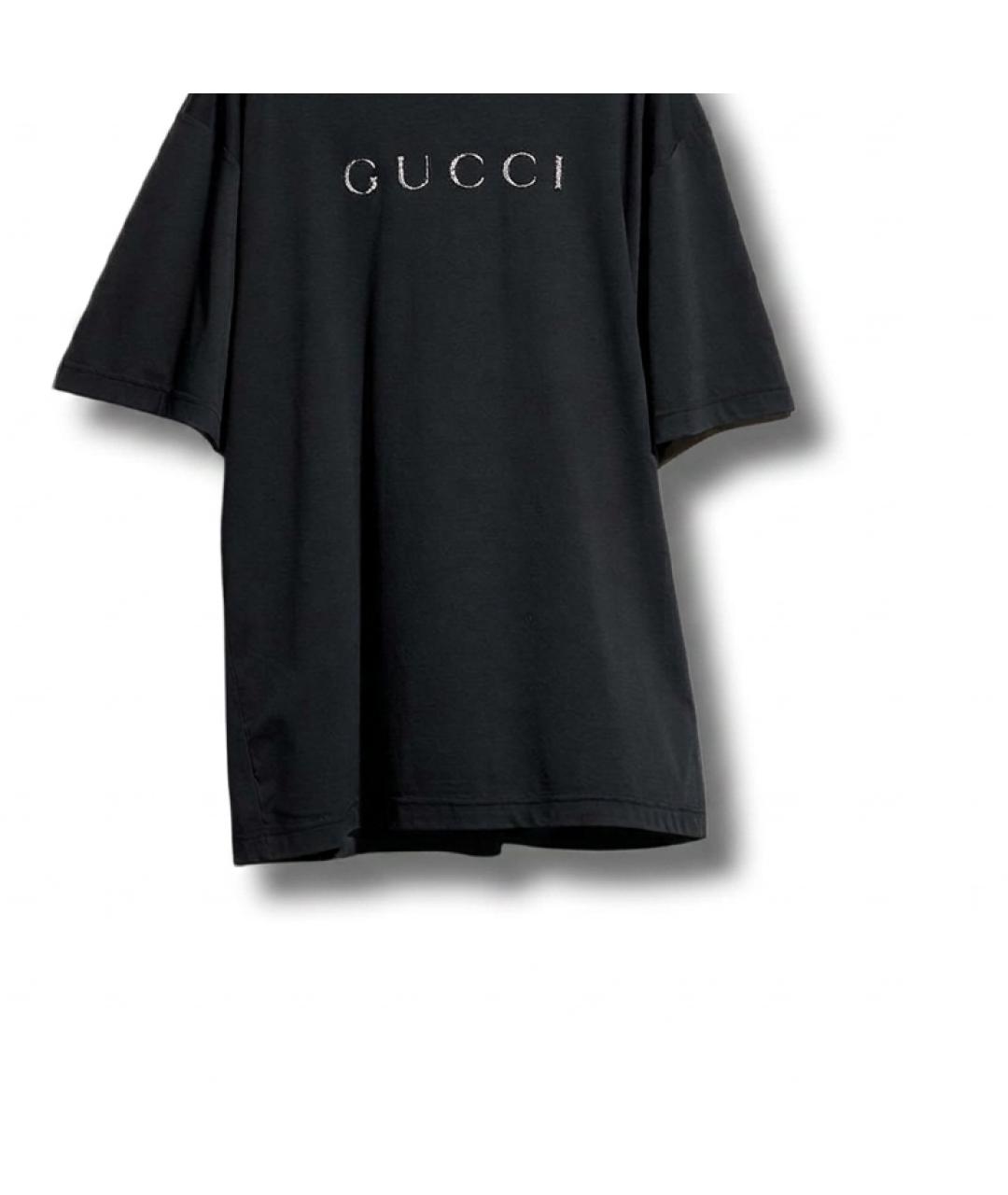 GUCCI Черная футболка, фото 2