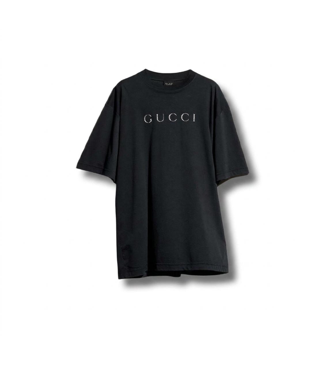 GUCCI Черная футболка, фото 3