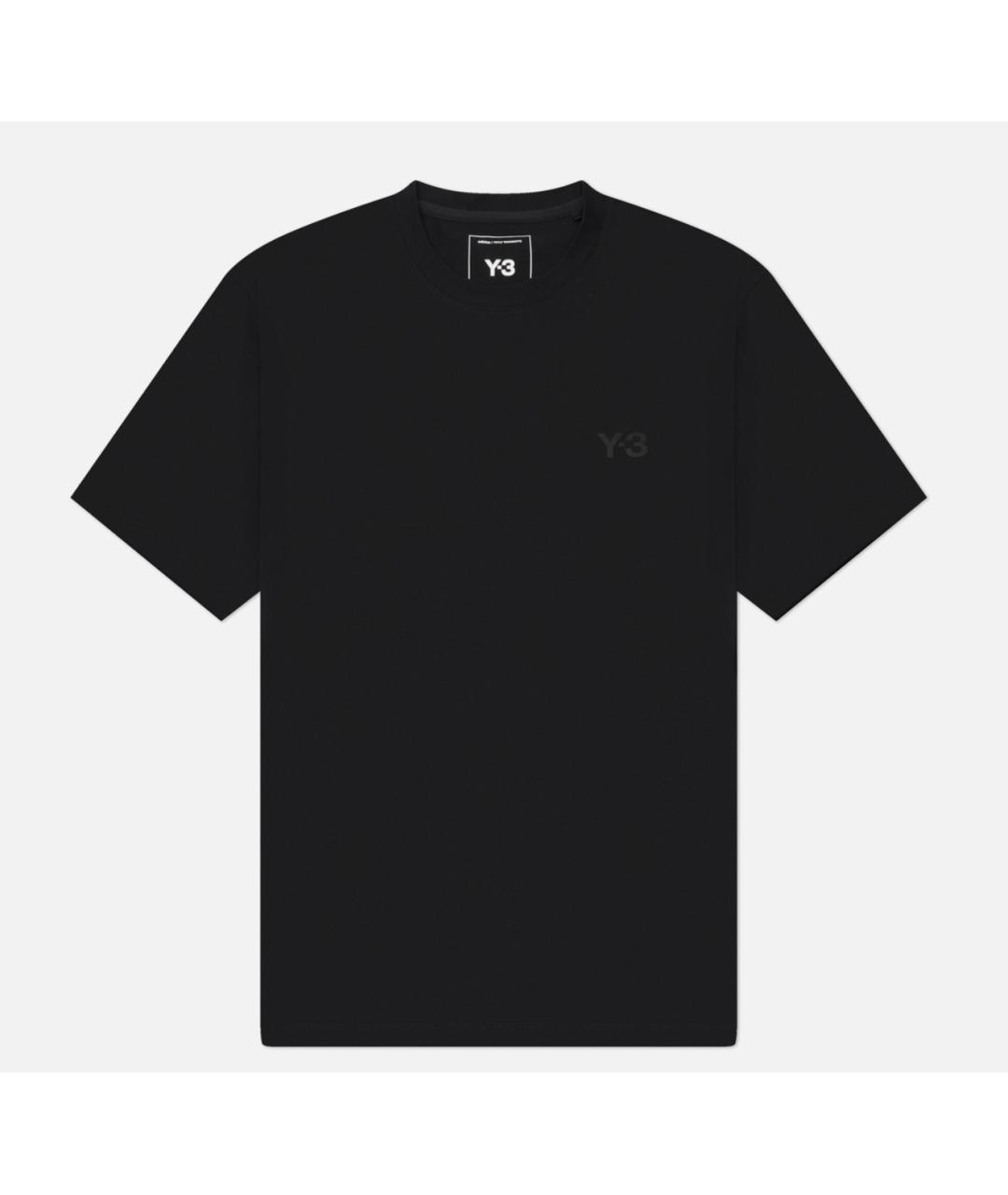 Y-3 Черная хлопковая футболка, фото 7
