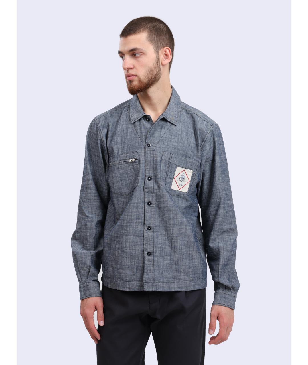CP COMPANY Серая хлопковая кэжуал рубашка, фото 6