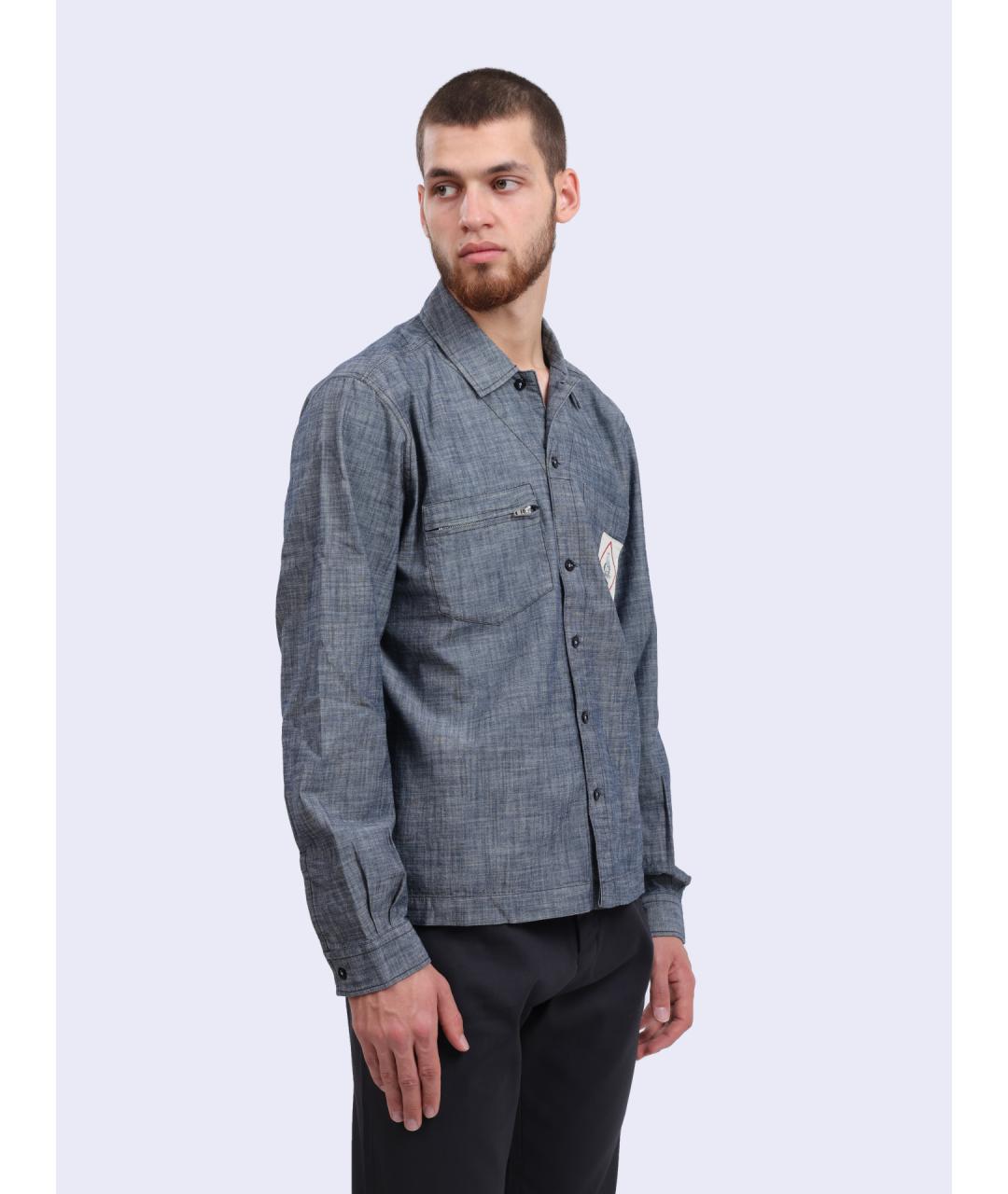 CP COMPANY Серая хлопковая кэжуал рубашка, фото 3