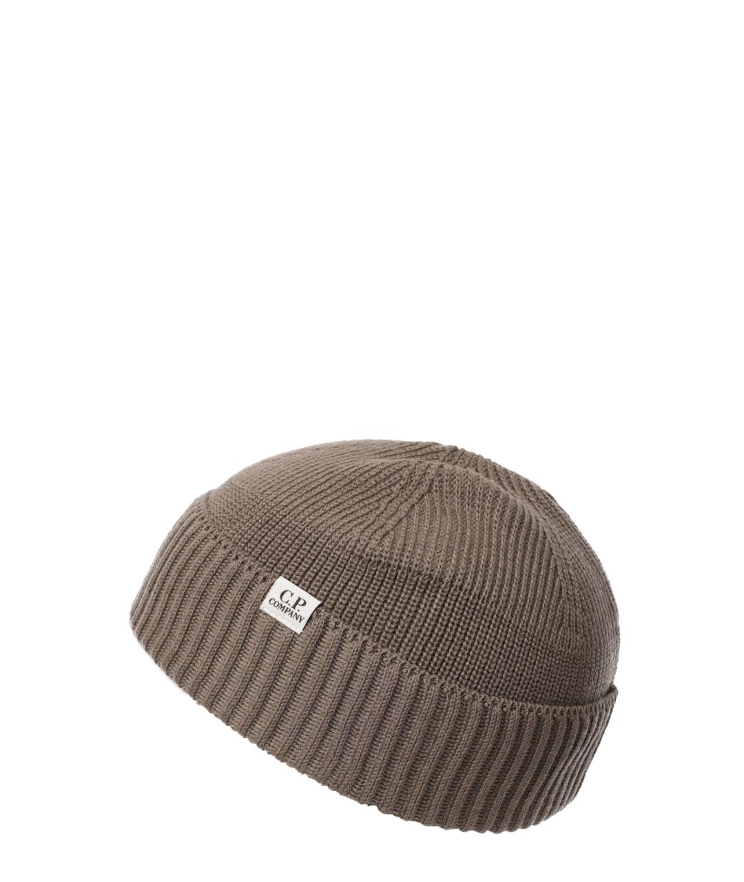 CP COMPANY Коричневая шерстяная шапка, фото 2