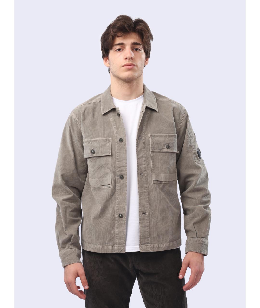 CP COMPANY Бежевая хлопковая кэжуал рубашка, фото 5