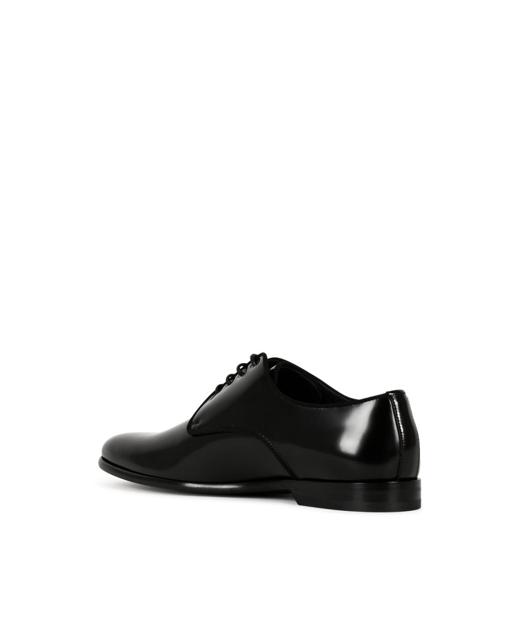 DOLCE&GABBANA Черные кожаные туфли, фото 3