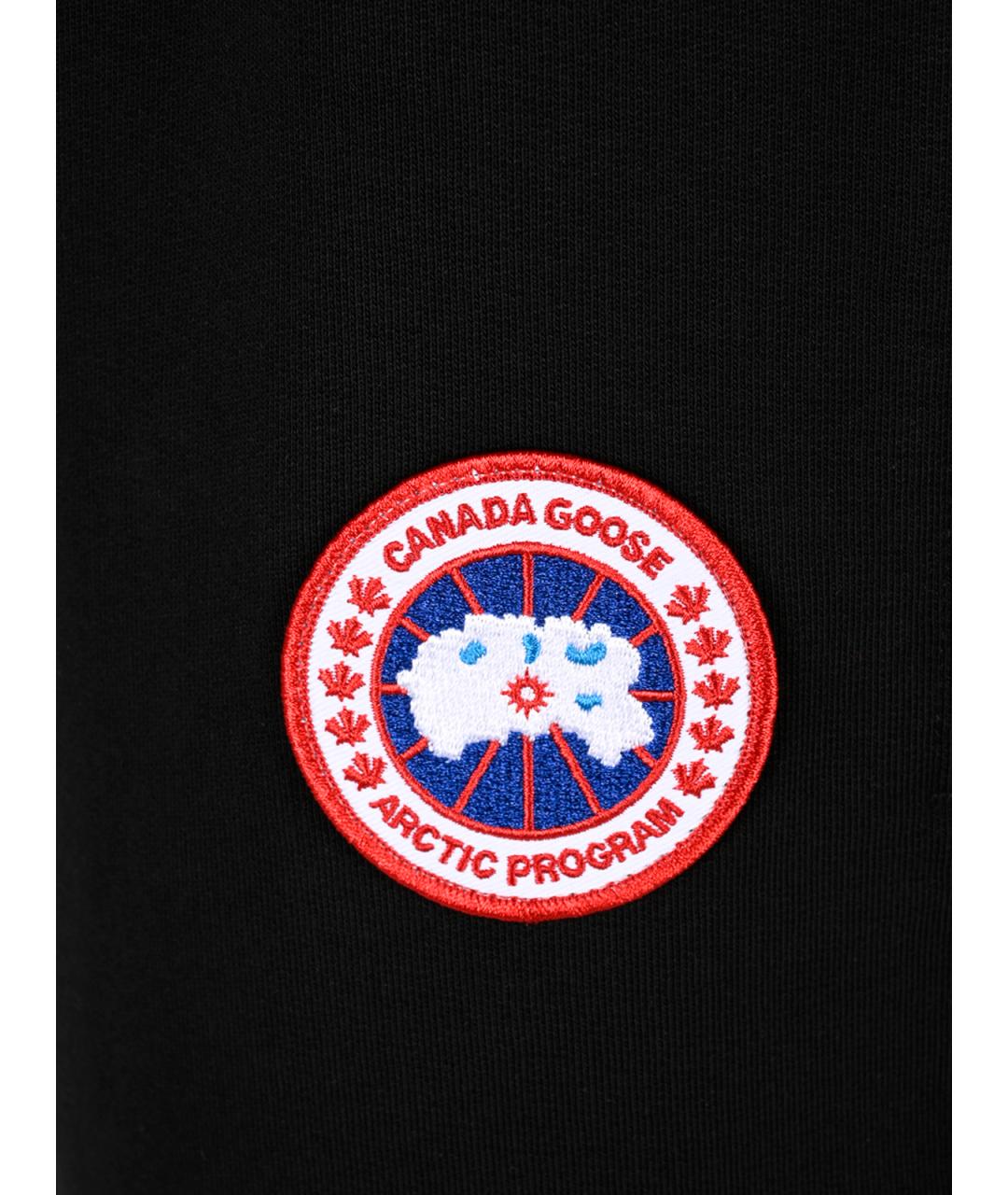 CANADA GOOSE Черные хлопковые повседневные брюки, фото 3
