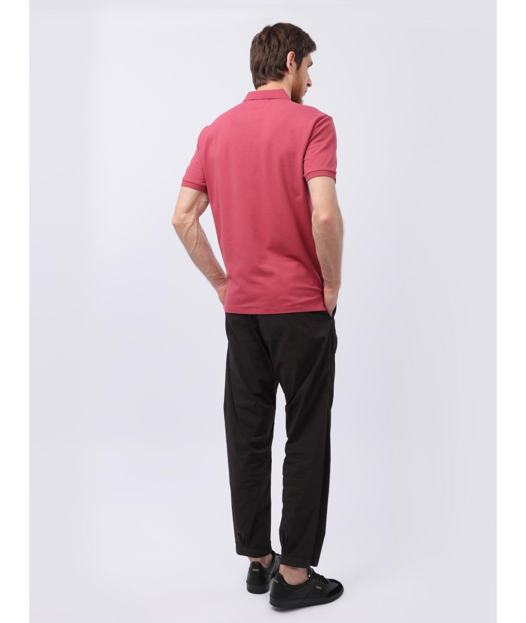 CP COMPANY Розовое хлопковое поло с коротким рукавом, фото 7