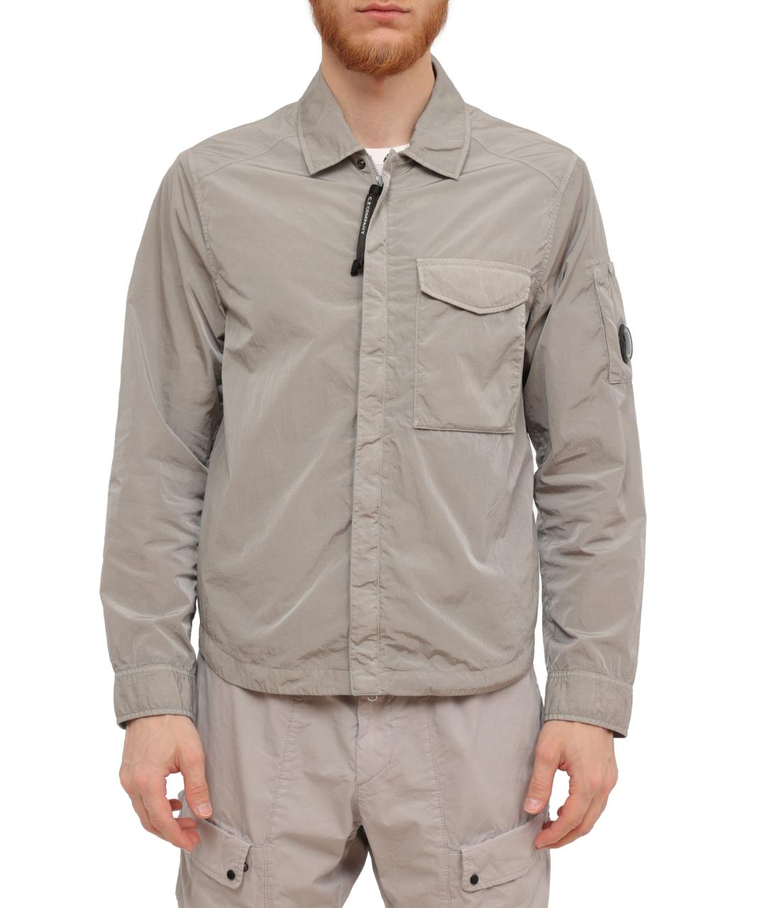 CP COMPANY Серая хлопковая куртка, фото 2
