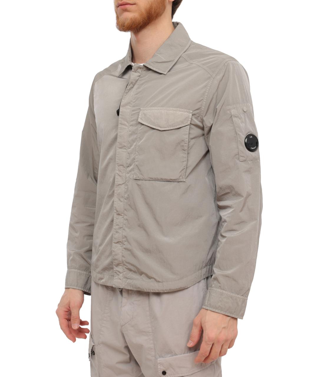 CP COMPANY Серая хлопковая куртка, фото 3