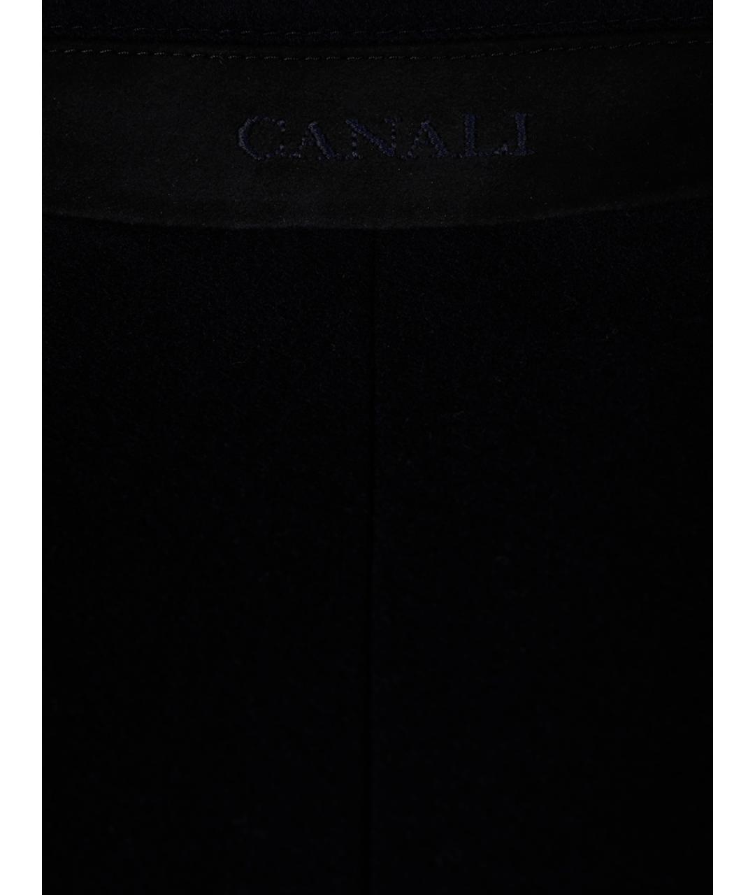 CANALI Темно-синее шерстяное пальто, фото 3