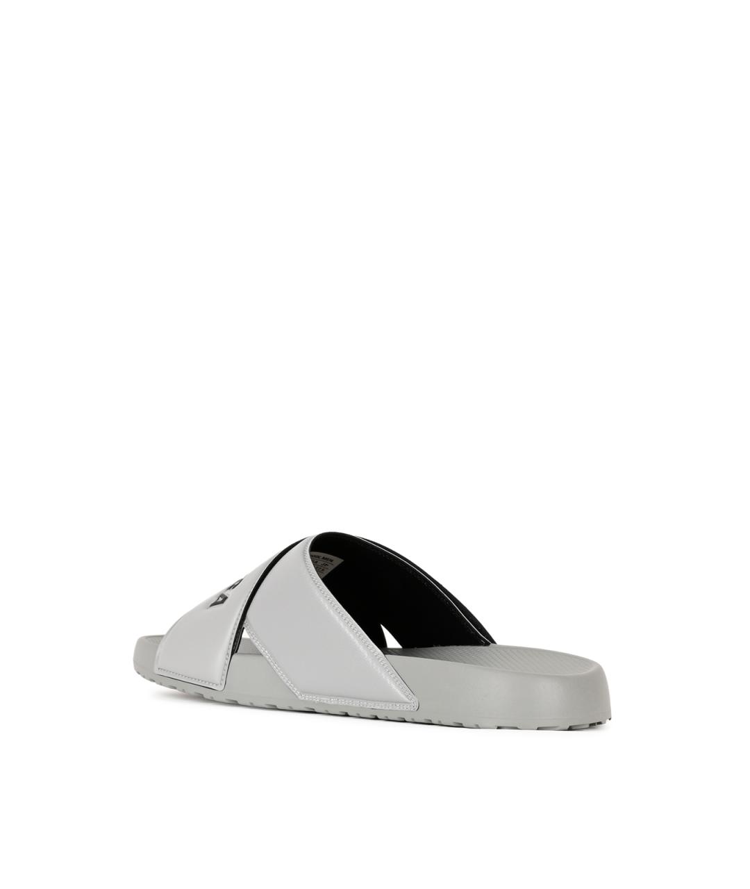 BALENCIAGA Серые шлепанцы, фото 3